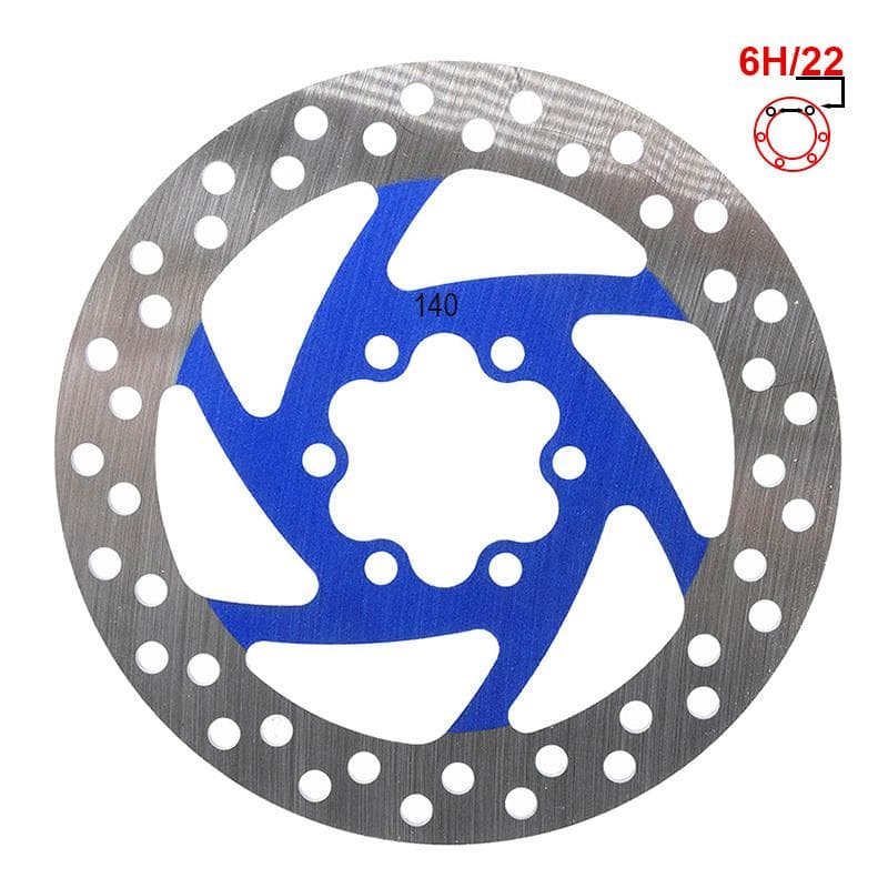 Bremsscheibe 140mm 6H blau