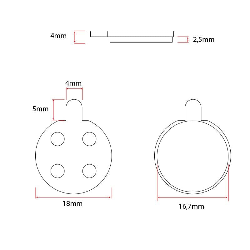 CT003-R Harztablette fuer Xiaomi [RAMBOMIL] - 2 Sets
