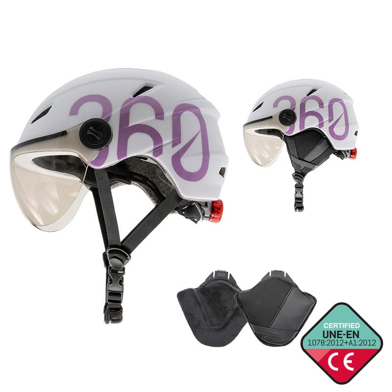 GLOOB Urbano blanco - lila L orejeras extraibles
