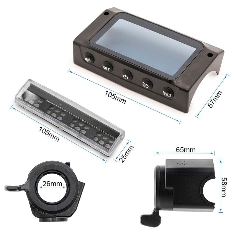 Displaygehäuse mit Gashebel und Bremse für Kugoo