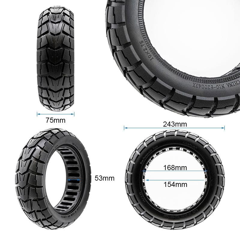 Vollgummirad 10x2,75-6,5/B54 Offroad [Nedong]