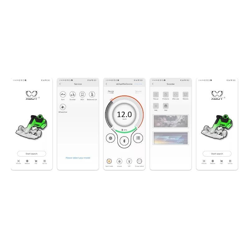 Elektronik-Kit 36V 17A 350W mit zentralem Display [Xbot]