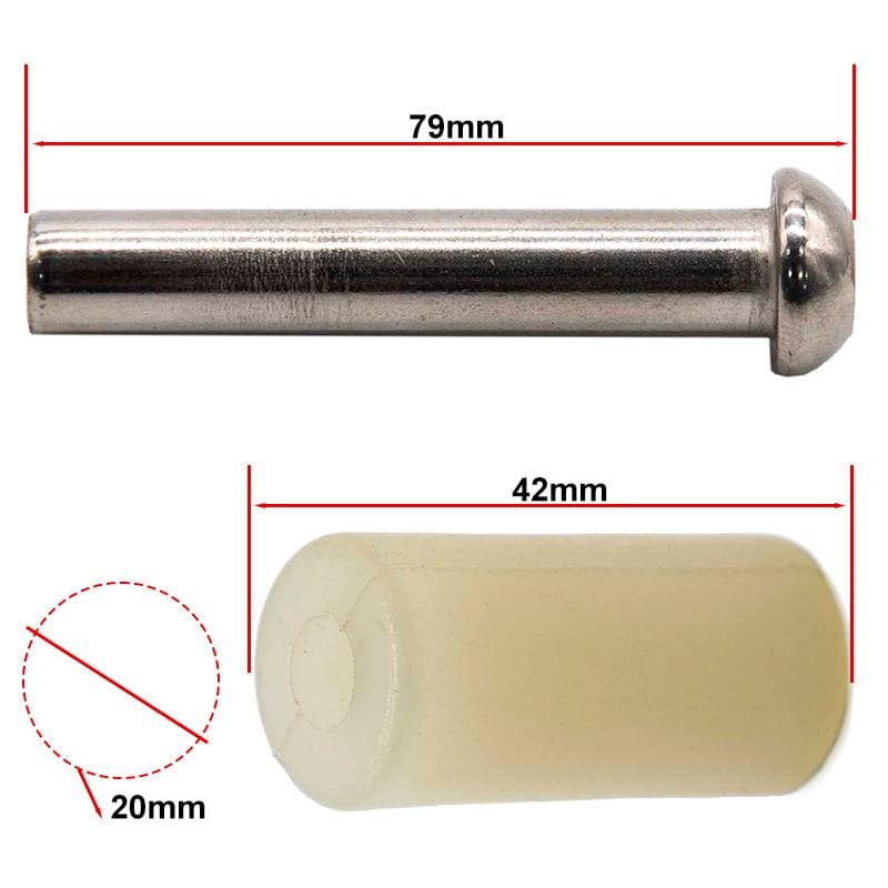 Stift mit Stange PU20x42mm 8/M5x73mm für Kugoo S1