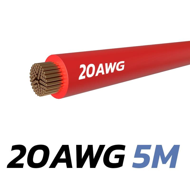 Rotes Kabel 20 AWG - 5M