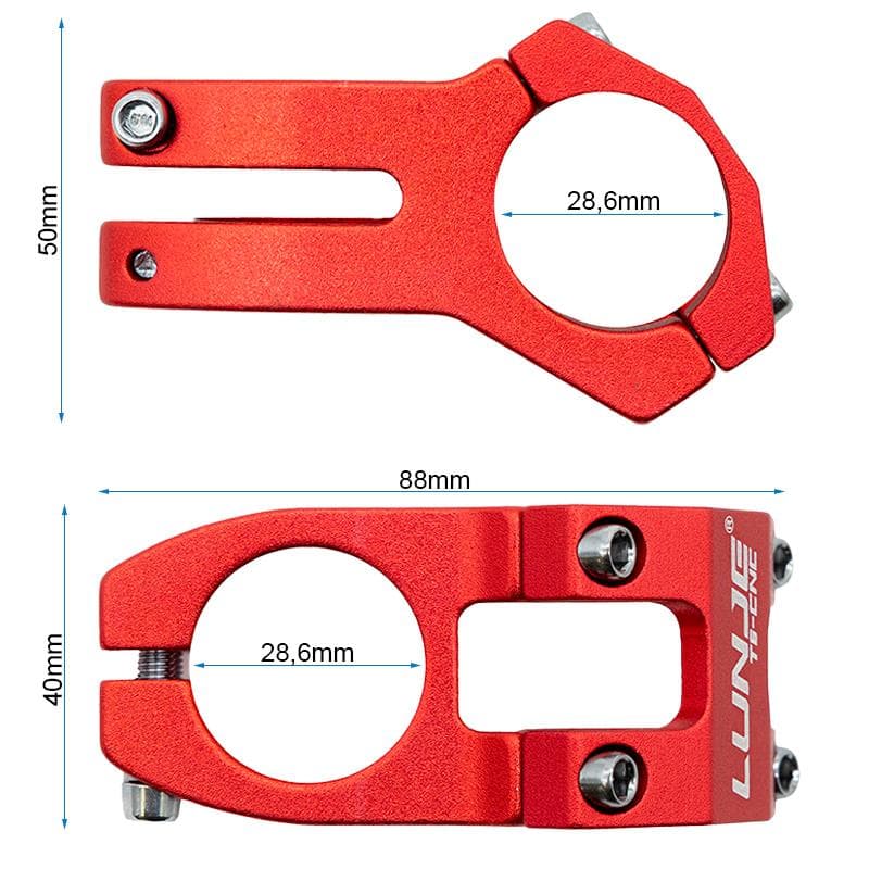 Vorbau für Lenker 31,8 mm EWPM-001 rot