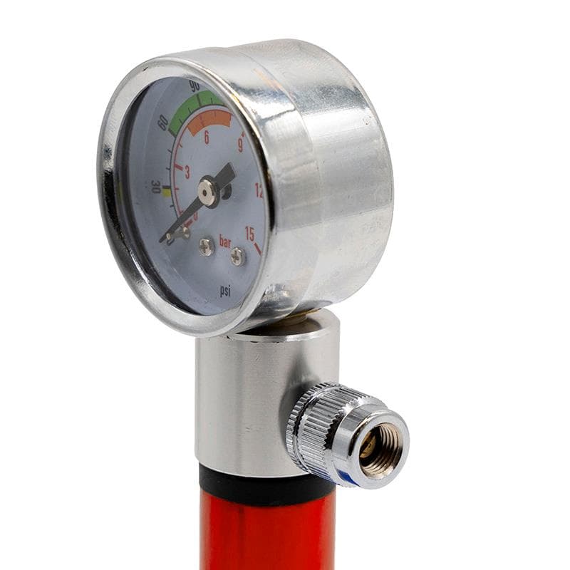 Handpumpe mit Manometer EWAP-006 rot