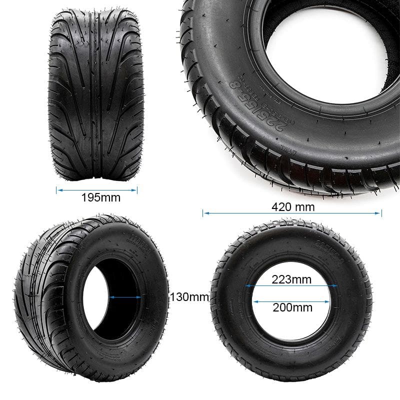 Schlauchloser Reifen 18x9,5-8 / 225/55-8 [Feiben]