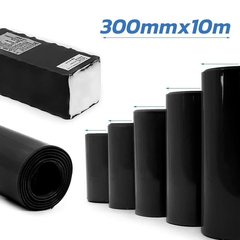 Schwarz Schrumpfschlauch 300m 10M