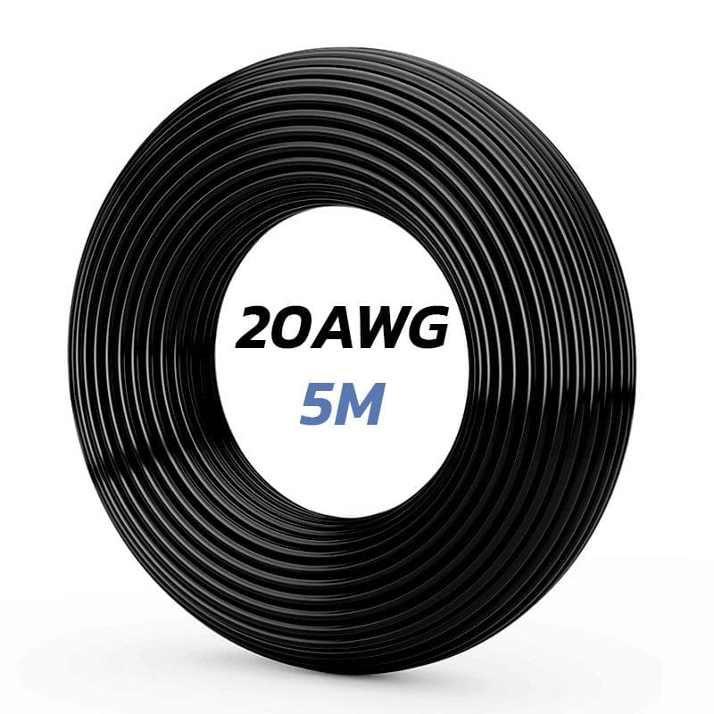 Schwarzes Kabel 20 AWG - 5M