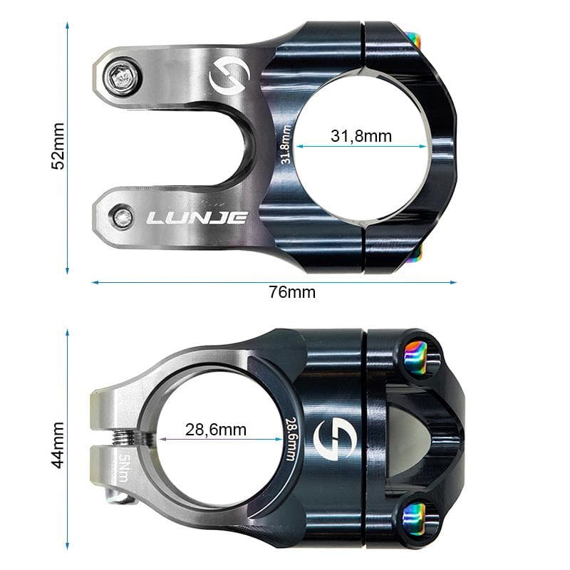 Vorbau für 31,8mm Lenker EWPM-002 schwarz-grau