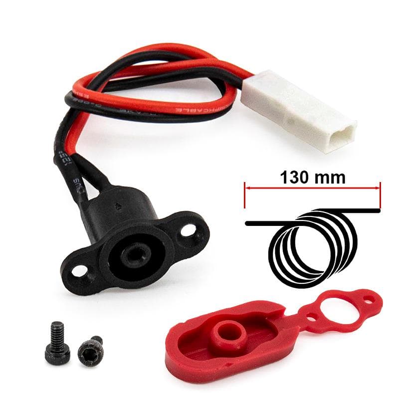DC 8mm Ladeanschluss mit Abdeckung für Xiaomi M365 und Pro