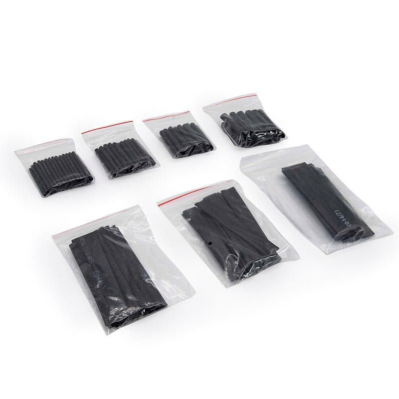 Schwarz Schrumpfschlauch für Kabel - 127 Stk