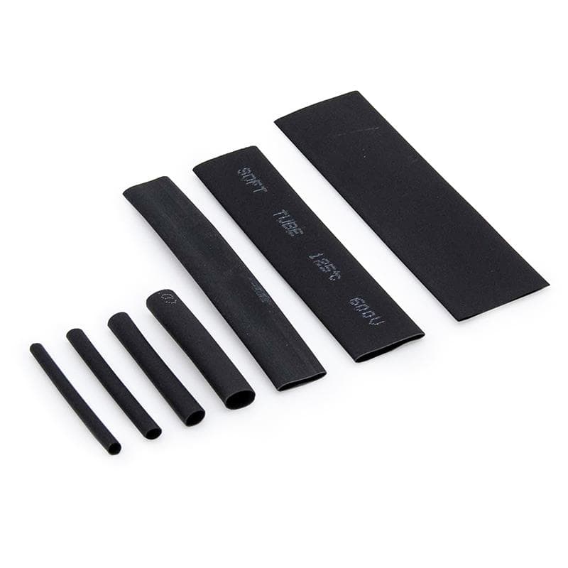 Schwarz Schrumpfschlauch für Kabel - 127 Stk