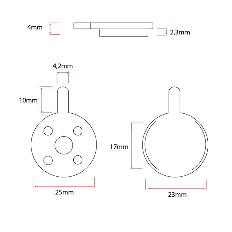 Bremsbelag CT008-C Keramikbelag [Ewheel] - 2 Sätze