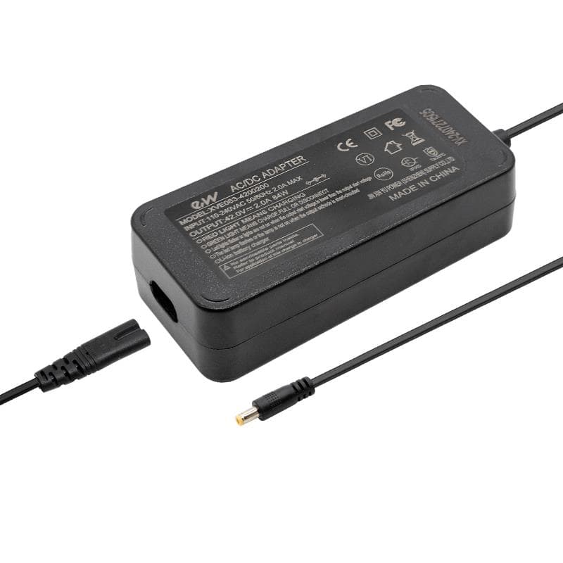 Premiumladegerät 36V (Ausgang 42V) 2A DC 5,5x2,1mm Stecker