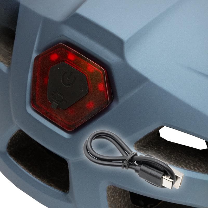 Helm mit Licht CP04 Blau L