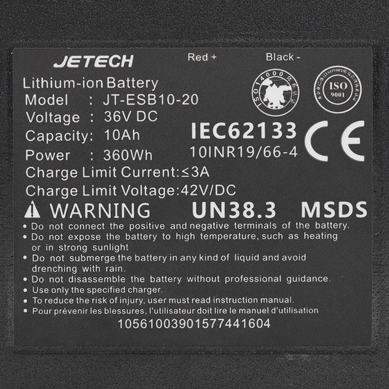 Akku 36V 10A/h für Urbanglide 100S/350CT/350MAX