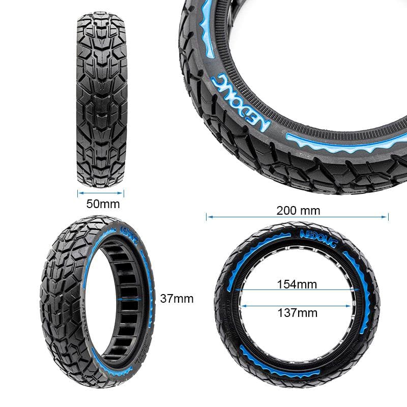 Ultraleichtes Offroad-Vollgummirad 8,5x2 - blau [Nedong]