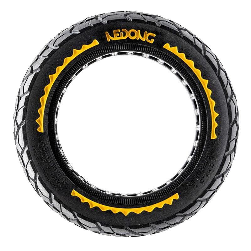 Ultraleichtes Vollgummirad Offroad 10x2,5/B44 - Gelb [Nedong]