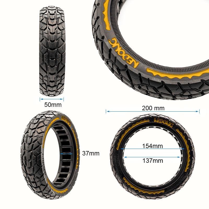 Ultraleichtes Offroad-Vollrad 8,5x2-6,1/B34 - Gelb [Nedong]