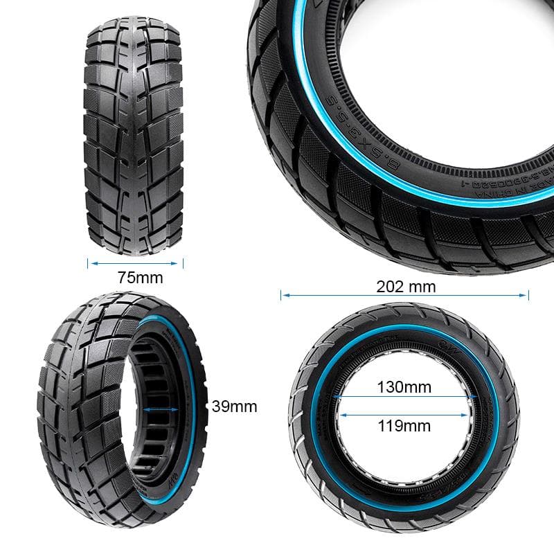 Ultraleichtes Offroad-Vollrad 8,5x3-5,5/B40 - blaue Linie [Ewheel]