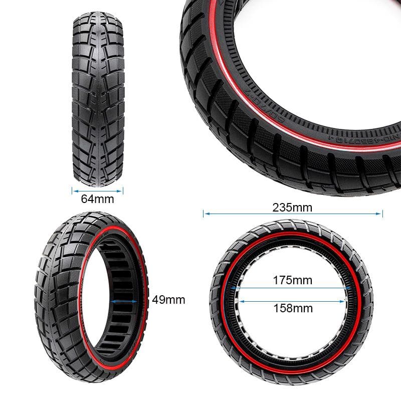 Ultraleicht Offroad Vollrad 60/70-7/B50 - Rote Linie [Ewheel]