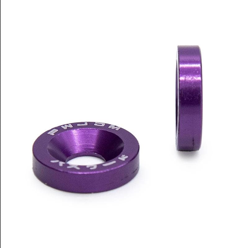JDM Waschscheibe violett mit Schrauben M6x16 - 10Stk