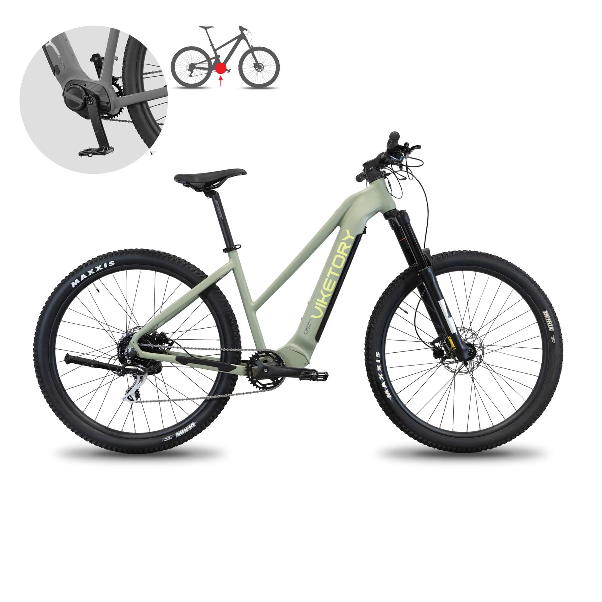 ZEPHIR +Plus E-Bike MTB Militärgrün