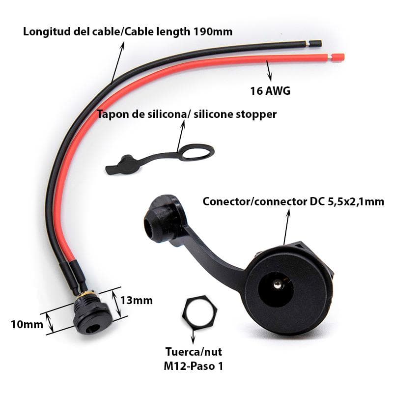 DC Ladeanschluss 5,5x2,1mm