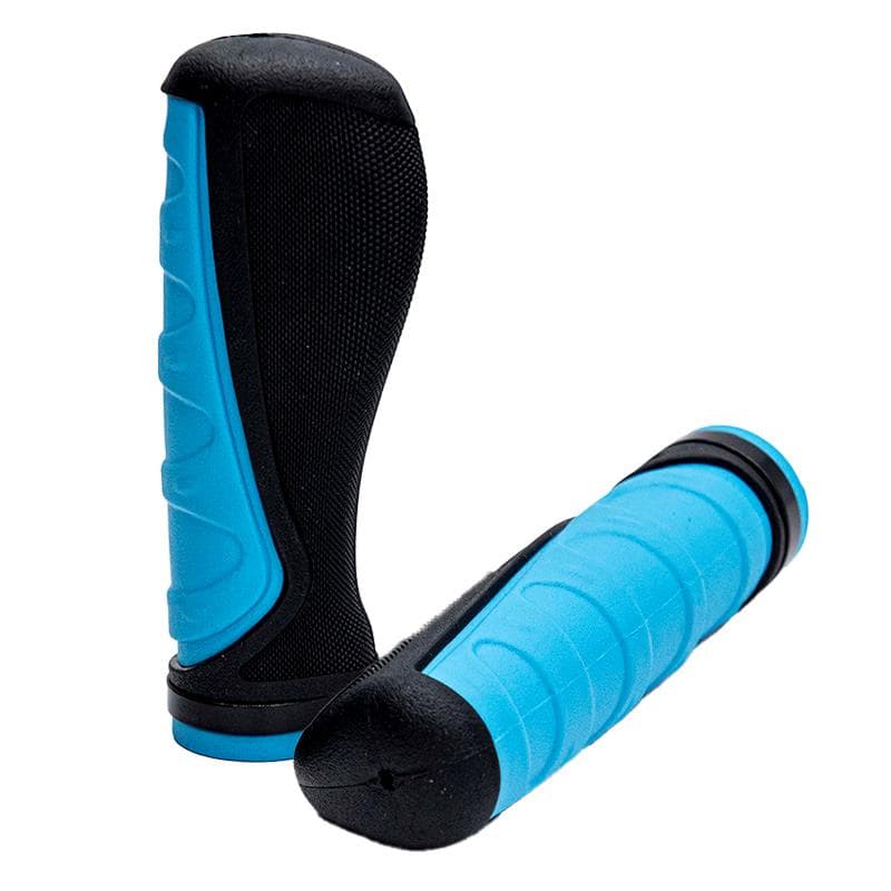 Ergonomische Silikongriffe mit Verriegelung Blau - 2 Stk