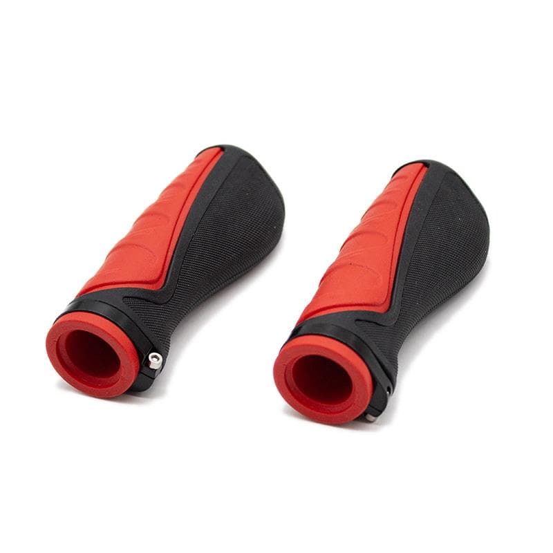 Ergonomische rote Silikongriffe mit Verriegelung - 2 Stück