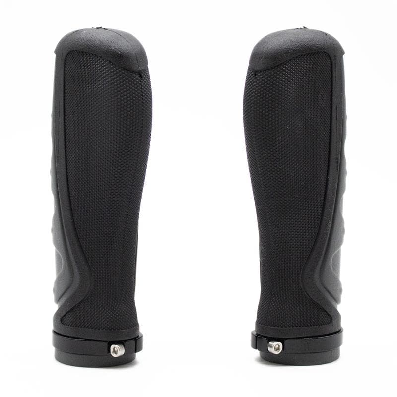 Ergonomische Silikon Griffe mit Verriegelung grau - 2 Stk
