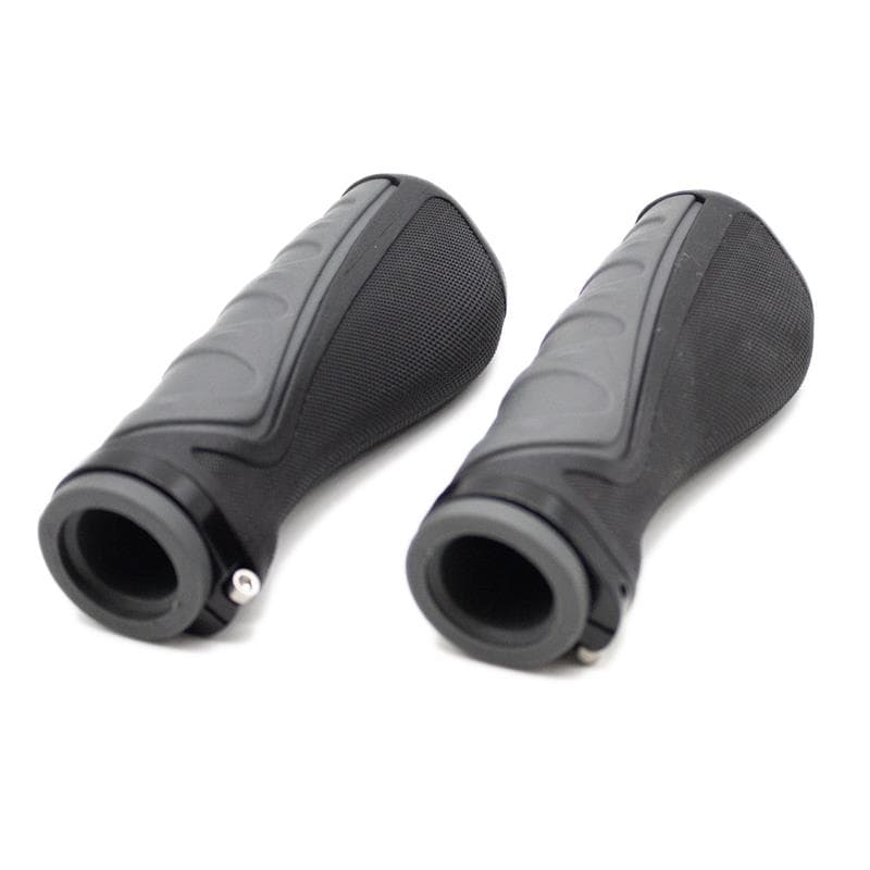 Ergonomische Silikon Griffe mit Verriegelung grau - 2 Stk