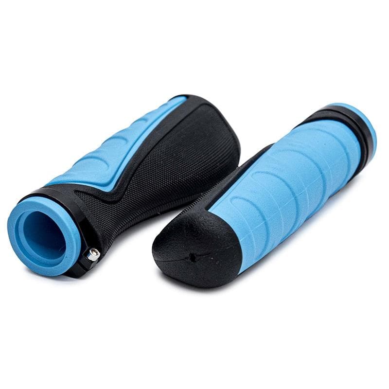Ergonomische Silikongriffe mit Verriegelung Blau - 2 Stk