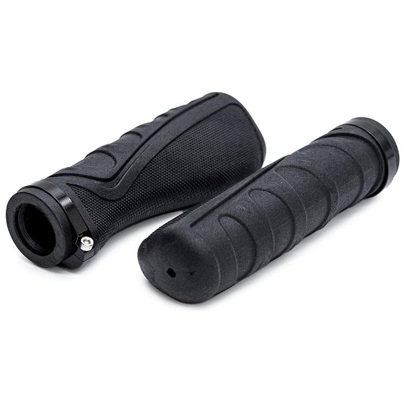 Ergonomische Silikonlenkergriffe mit Schwarzverschluss - 2 Stk