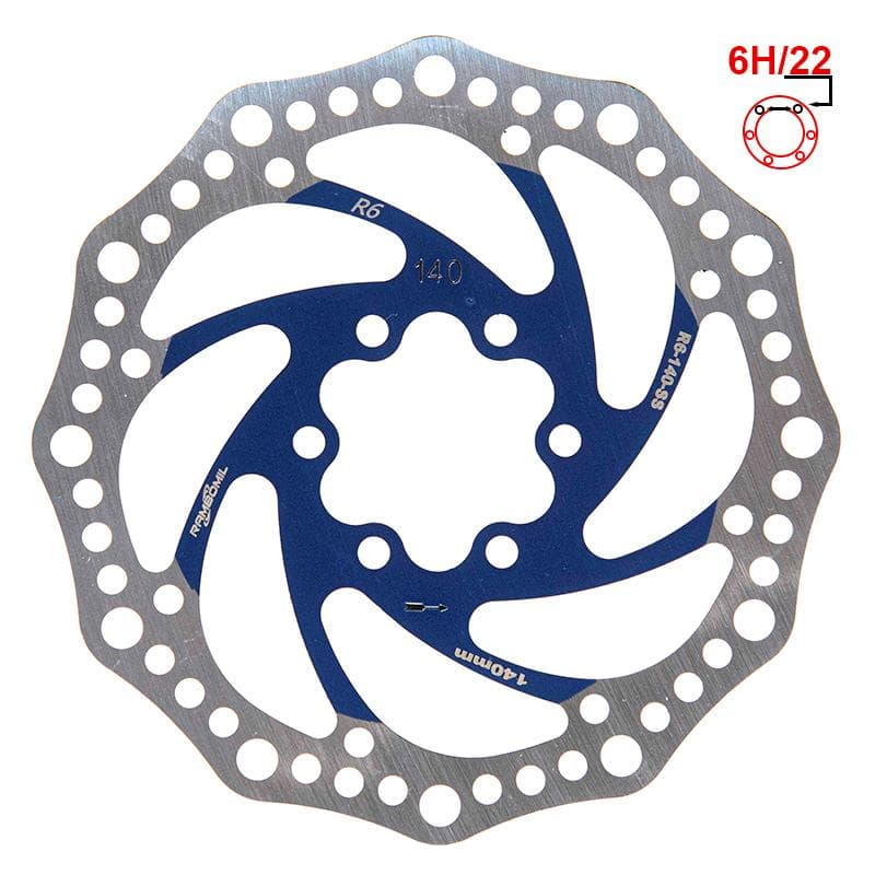 Bremsscheibe R6.1 140mm 6H blau