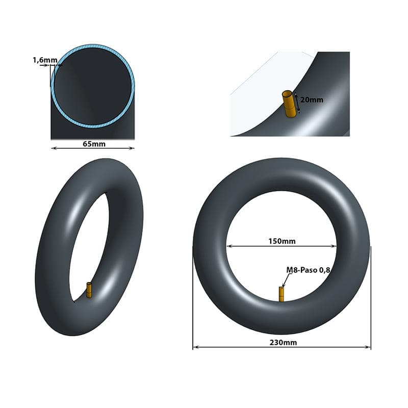 Reifen 10x2,5 VR [Ewheel]