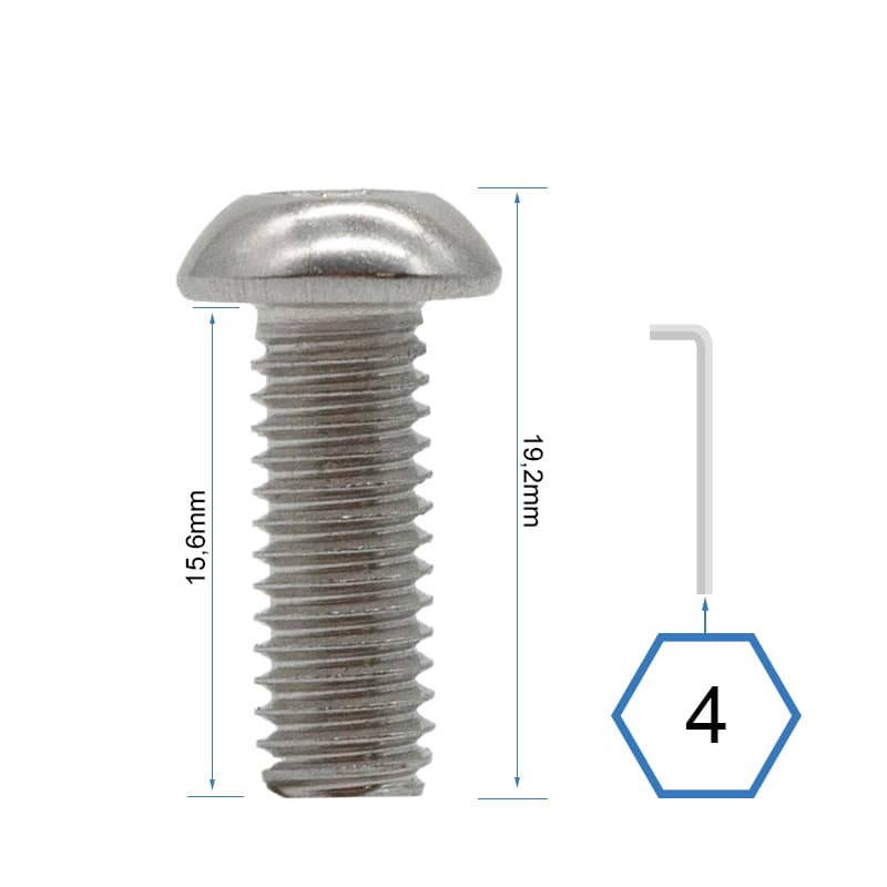 TORNILLOS TAPA DELANTERA Y TRASERA BASE DUALTRON MINI 30 UNDS