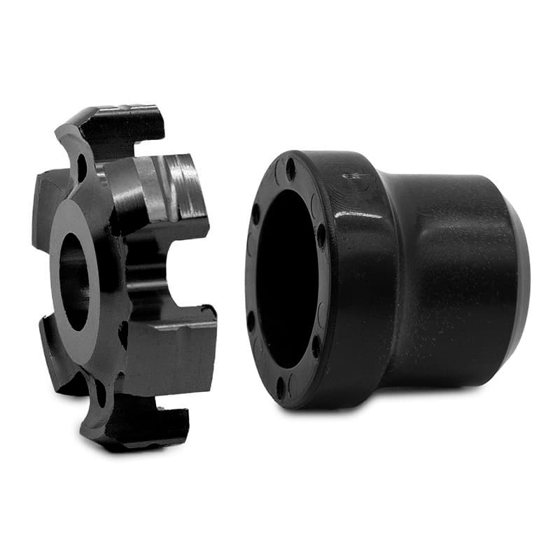 Schwarzer dekorativer Sturzschutz für Motorachse oder Felge EWTB-006