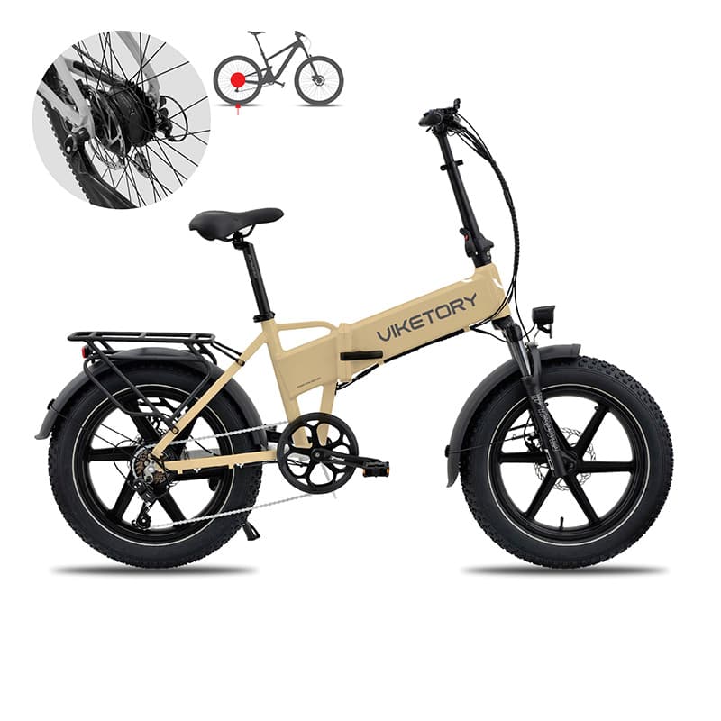 Lithor E-Bike FATBIKE Klappbar Creme