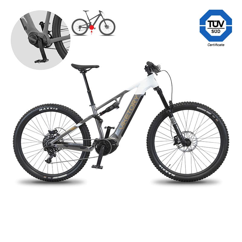 TERRAM E-Bike MTB Grau/Weiß