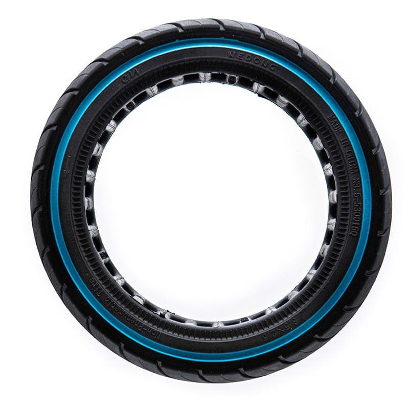 Ultraleichte Vollgummireifen 8,5x2,5-6,1/B58 - blaue Linie (geeignet für Dualtron Mini) [Ewheel]