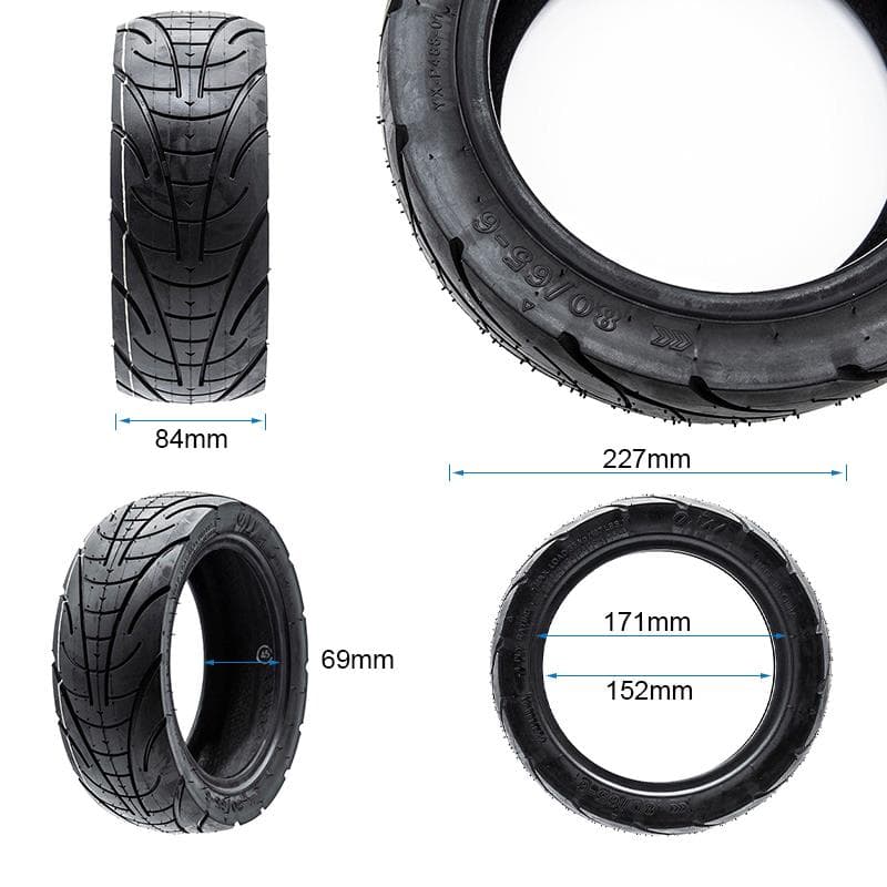 Tubeless Cityroad Reifen 80/65-6 [Ewheel]