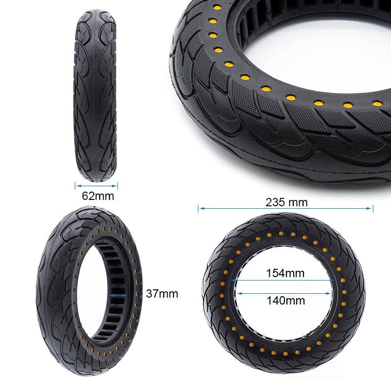 Ultraleicht Vollrad 10x2,5-6,1/B34 - gelbe Punkte [Nedong]