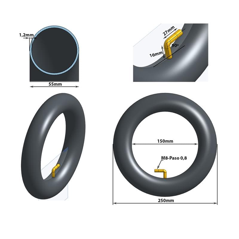 Kamera 10x2,125 VC 0x90 Grad [Ewheel]