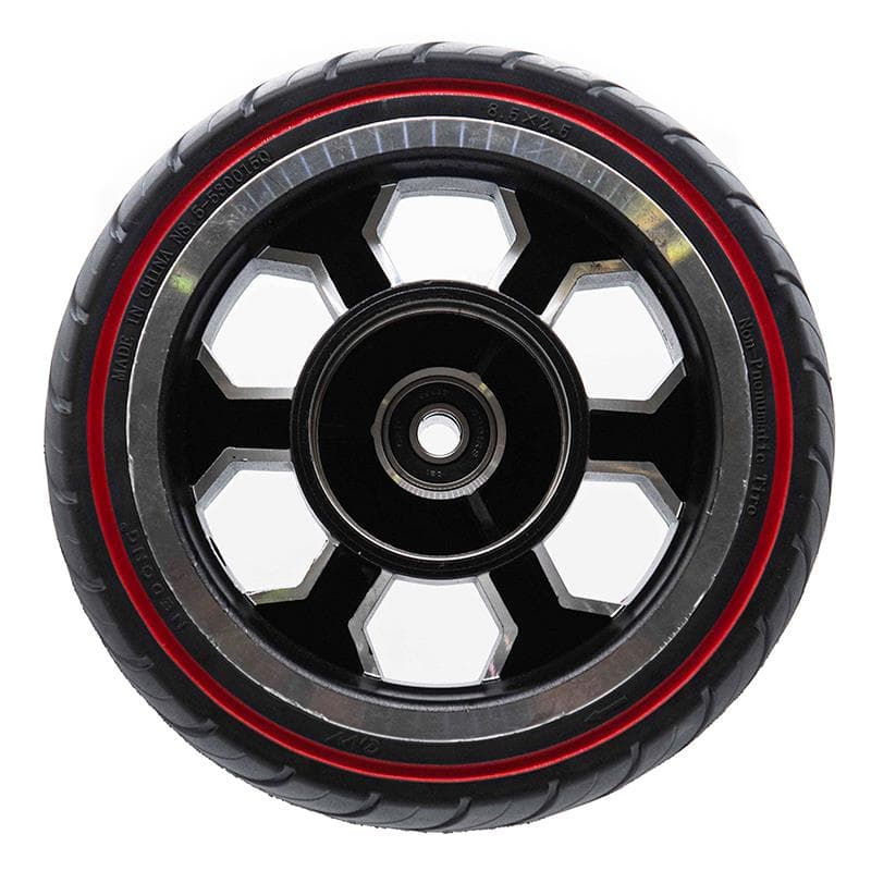 Ultraleicht Vollgummirad 8,5x2,5-6,1/B58 - rote Linie (gültig für Dualtron Mini) [Ewheel]