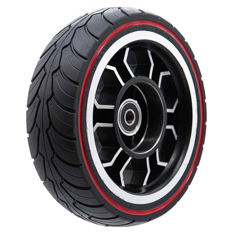 Ultraleicht Vollgummirad 8,5x2,5-6,1/B58 - rote Linie (gültig für Dualtron Mini) [Ewheel]