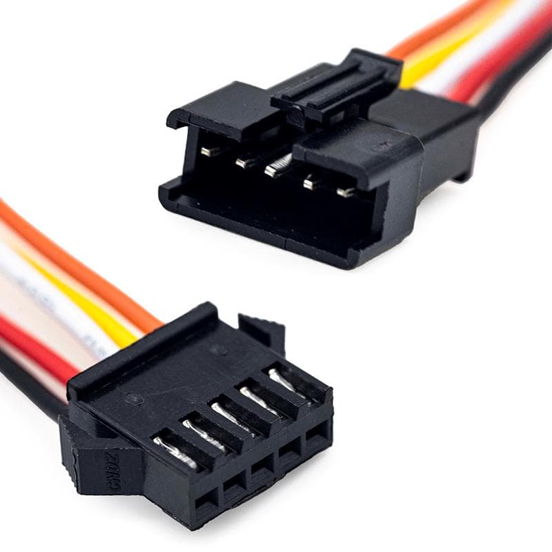 SM 5 pin Stecker mit 22AWG Kabel - 5M/5F