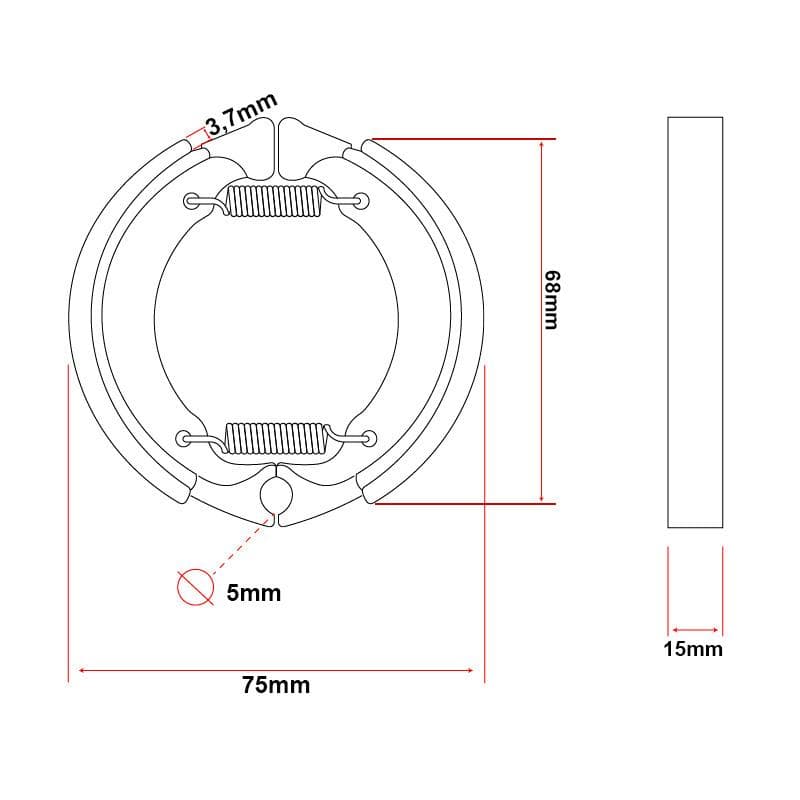 Tambores de freno para Mi3 lite/Mi4 lite/Motus Scooty 10