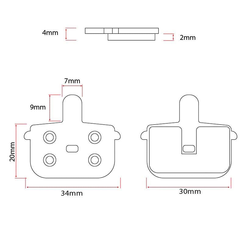 Bremsbelag RT001-C Keramikbelag [Ewheel] - 2 Sätze